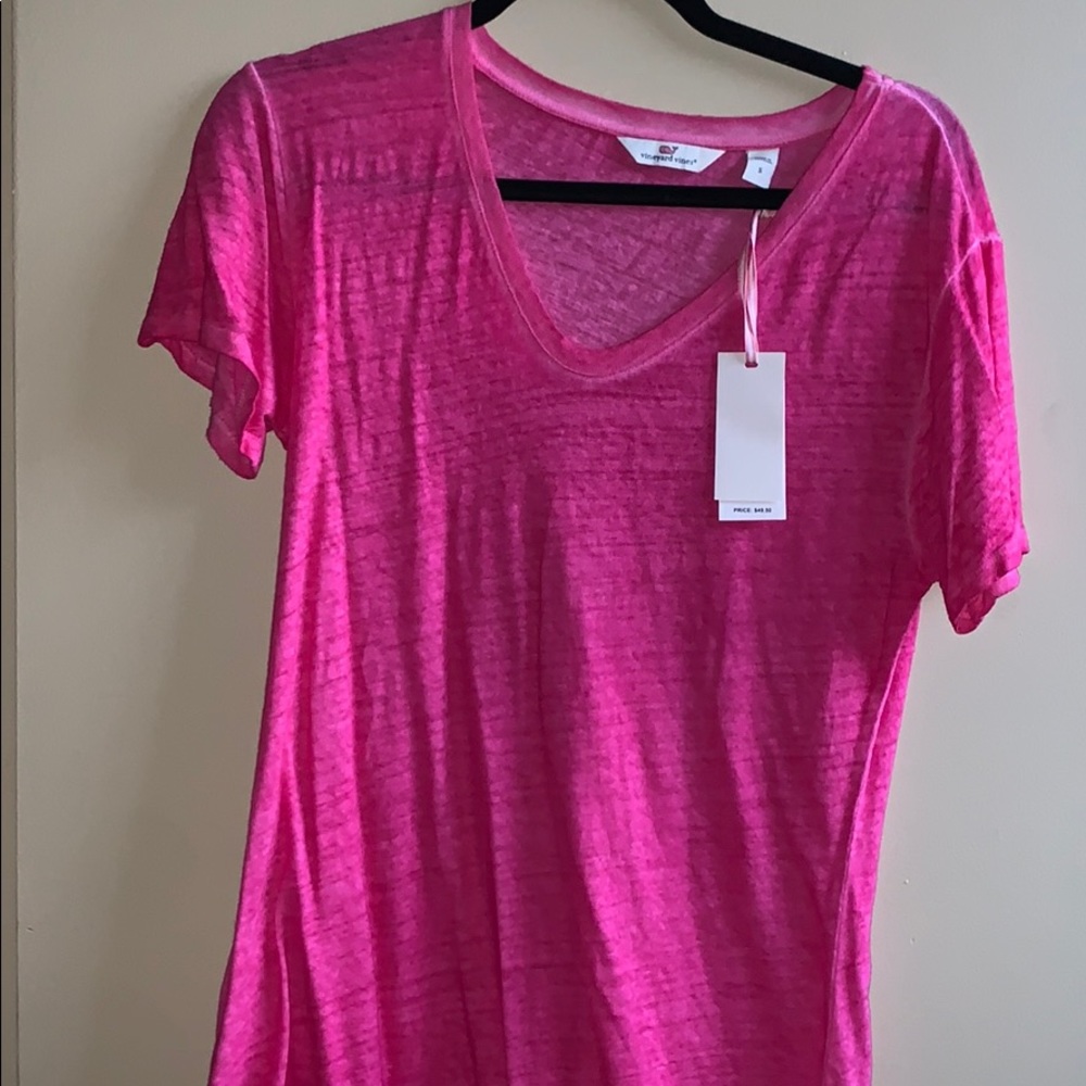Pink v neck-brand new